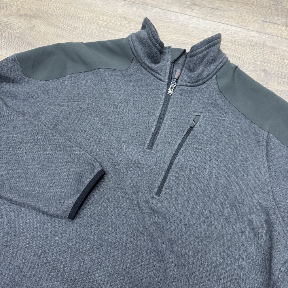5.11 Tactical Gray Commando‎ Style 1/4 Zip Pullover Men's Sz XL PEELING